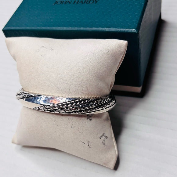 JAI John Hardy Master Artisan Sterling Silver 10mm Cuff