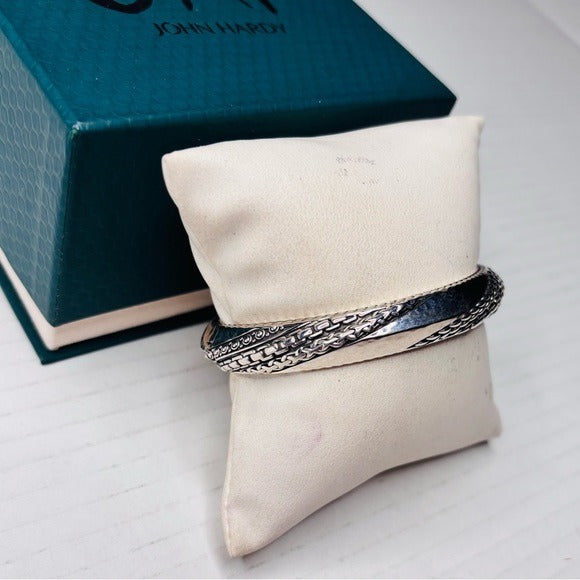 JAI John Hardy Master Artisan Sterling Silver 10mm Cuff