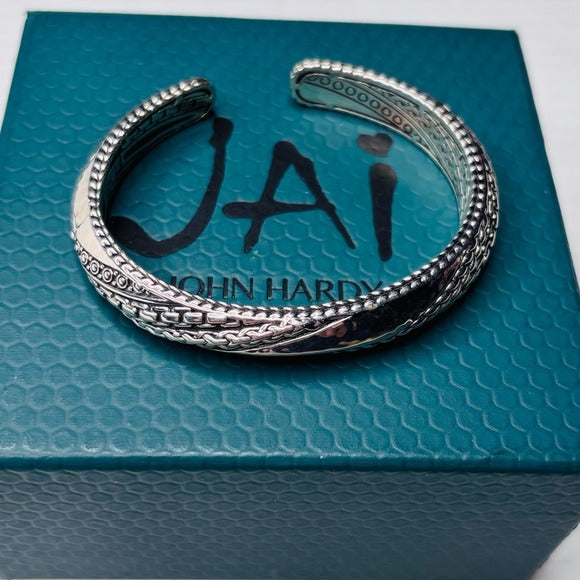JAI John Hardy Master Artisan Sterling Silver 10mm Cuff