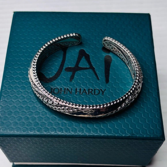 JAI John Hardy Master Artisan Sterling Silver 10mm Cuff