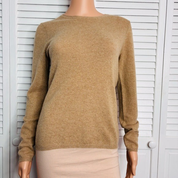 CHARTER CLUB Cashmere Luxury Sweater in Tan Size Small