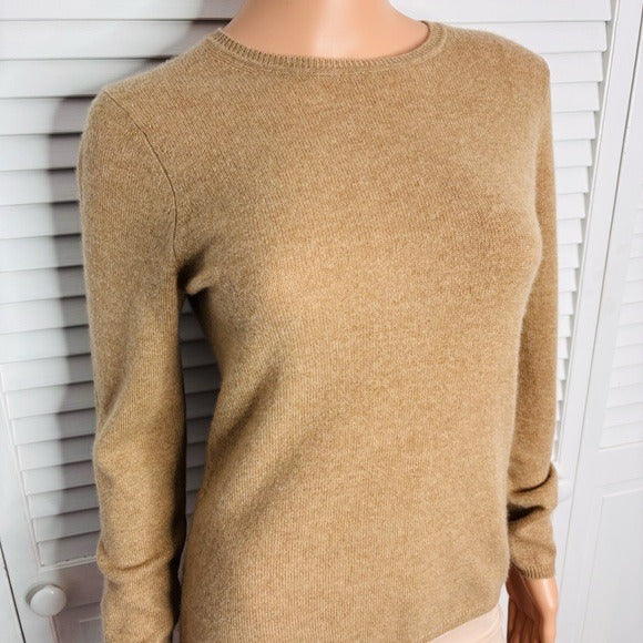 CHARTER CLUB Cashmere Luxury Sweater in Tan Size Small