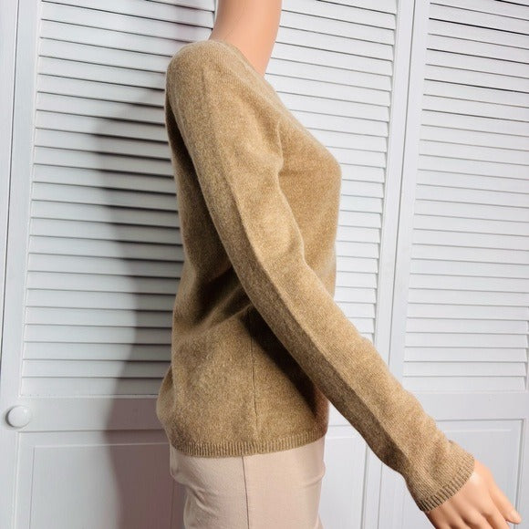 CHARTER CLUB Cashmere Luxury Sweater in Tan Size Small