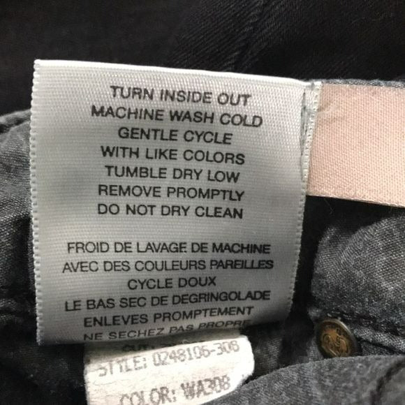 PAIGE Black Skyline Jeans Size 25