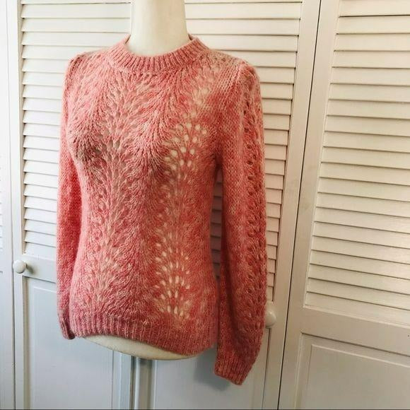 *NEW* TOPSHOP Pink Acrylic Blend Knit Sweater Size 2