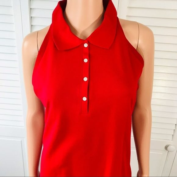 TEE SHOP Red Sleeveless Shirt Size XL