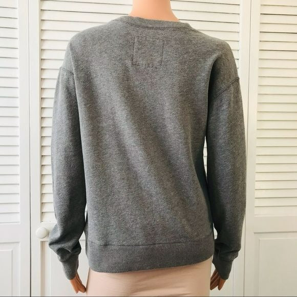 HOLLISTER Gray Scoop Neck Sweater Size S