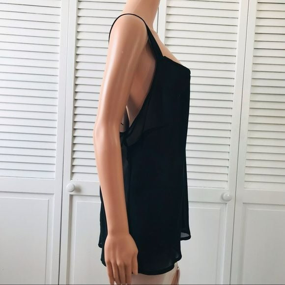 LANE BRYANT Black Sheer Tank Top Size 18/20W