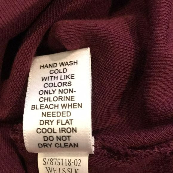 BANANA REPUBLIC Purple Scoop Neck Long Sleeve Shirt Size L