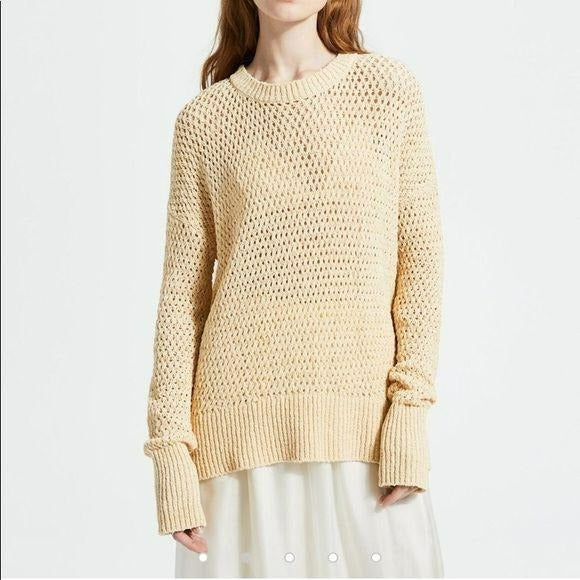 *NEW* THEORY Cotton Nylon Karenia Sweater Size L