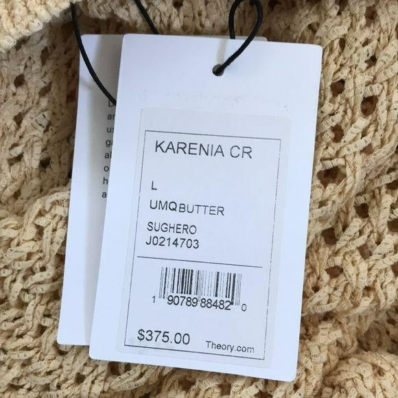 *NEW* THEORY Cotton Nylon Karenia Sweater Size L