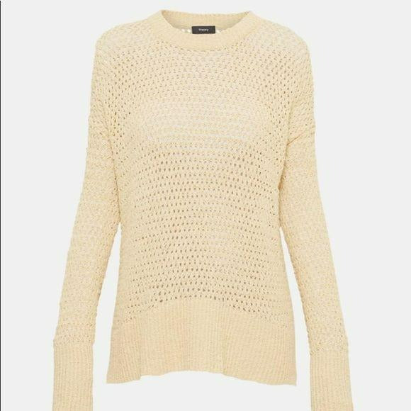 *NEW* THEORY Cotton Nylon Karenia Sweater Size L