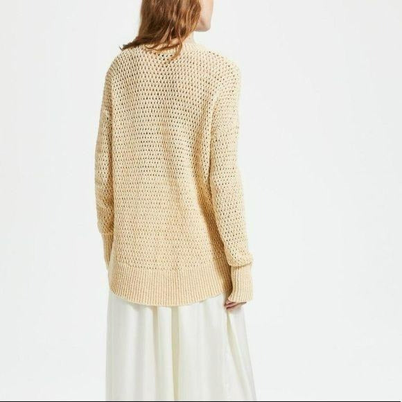*NEW* THEORY Cotton Nylon Karenia Sweater Size L