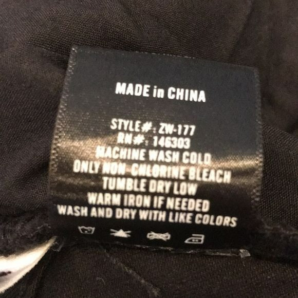 8TH OF LA Black Distressed Jeans Size M
