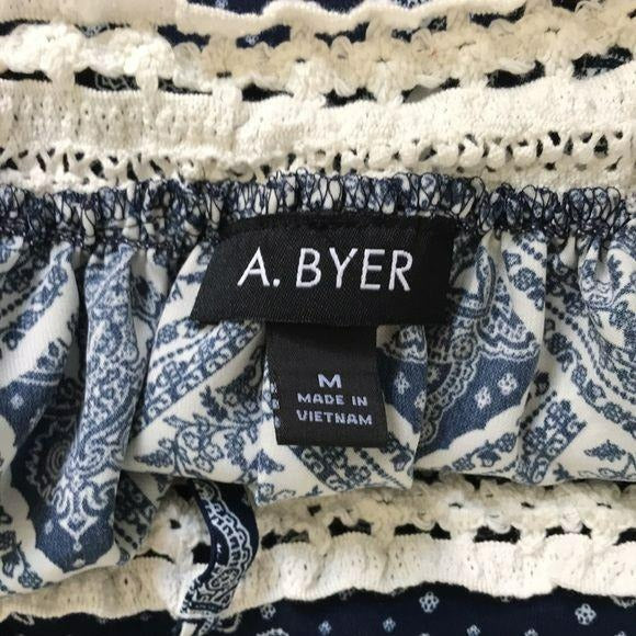 *NEW* A. BYER Cold Shoulder Top Size M