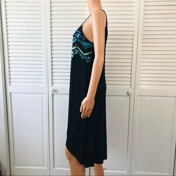 EXPRESS Black Spaghetti Strap Dress