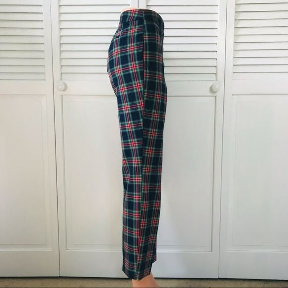 TALBOTS Plaid Chatham Ankle Pants Size 14P