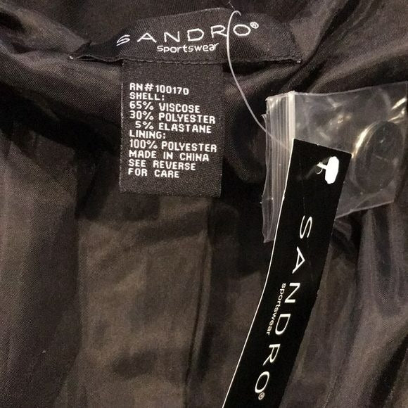 *NEW* SANDRO Sportswear Black Blazer Size Large