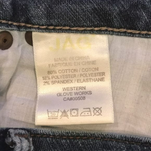 JAG JEANS Blue Mid Rise Slim Leg Jeans Size 8