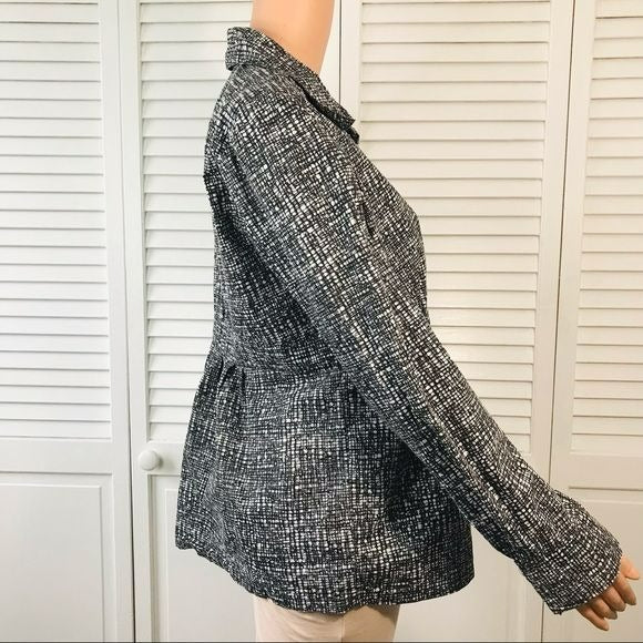 A.N.A. Geometric Pattern Button Down Shirt Size 14