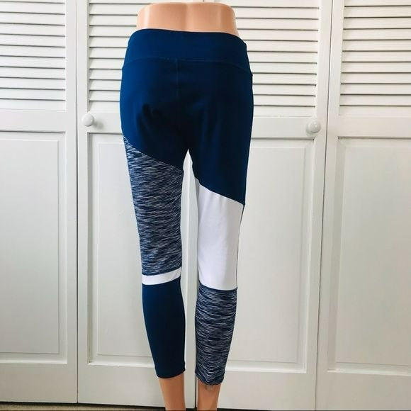 ZELLA Blue White Leggings Size M