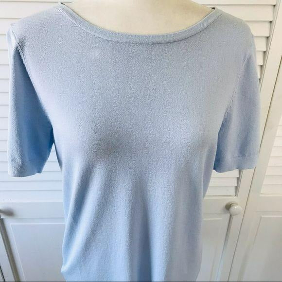 *NEW* LOFT Baby Blue Short Sleeve Sweater Size S