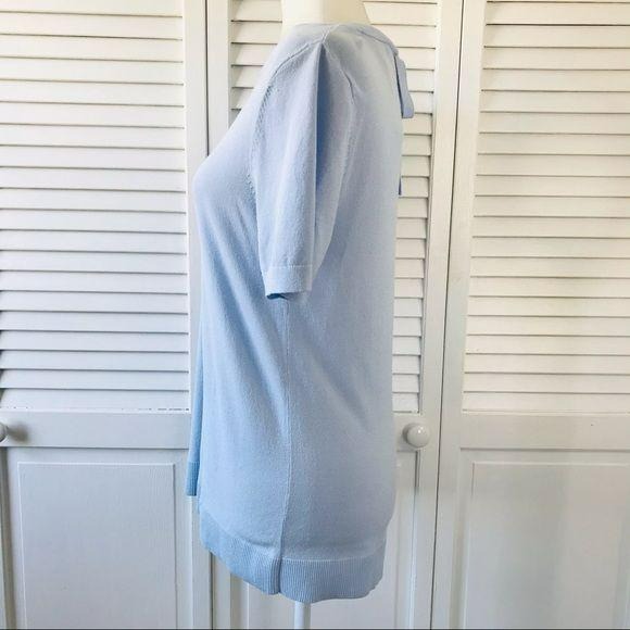 *NEW* LOFT Baby Blue Short Sleeve Sweater Size S