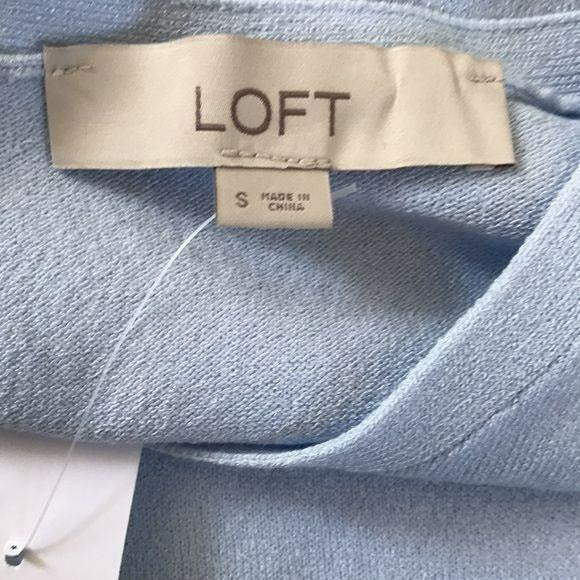 *NEW* LOFT Baby Blue Short Sleeve Sweater Size S