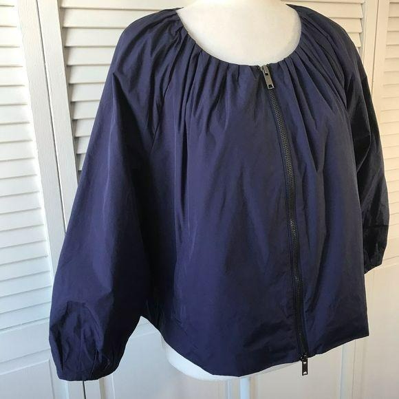 DKNY Blue Windbreaker Jacket Size L