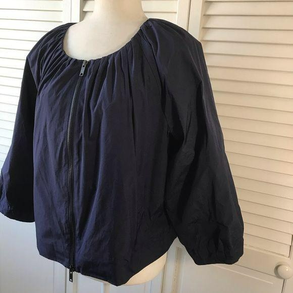 DKNY Blue Windbreaker Jacket Size L