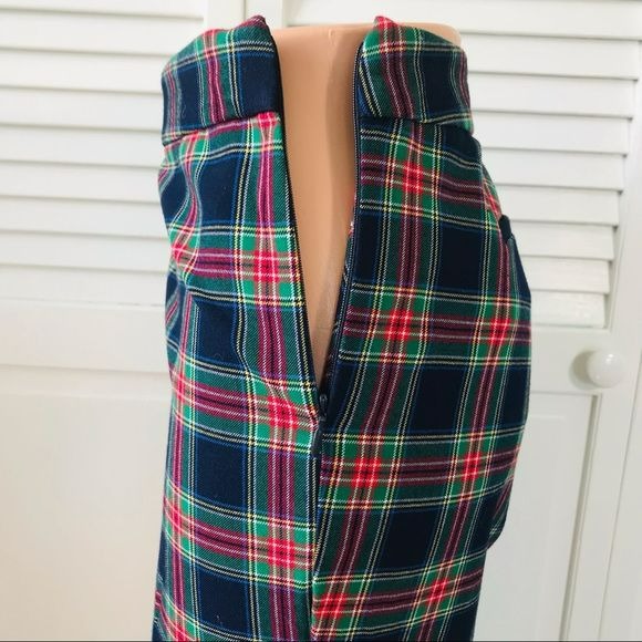 TALBOTS Plaid Chatham Ankle Pants Size 14P