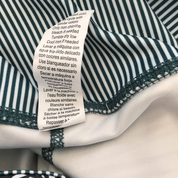 NANETTE LAPORE Green White Leaf Print Leggings Size L