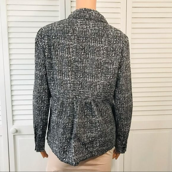 A.N.A. Geometric Pattern Button Down Shirt Size 14