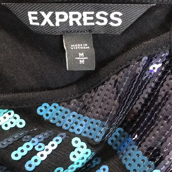 EXPRESS Black Spaghetti Strap Dress