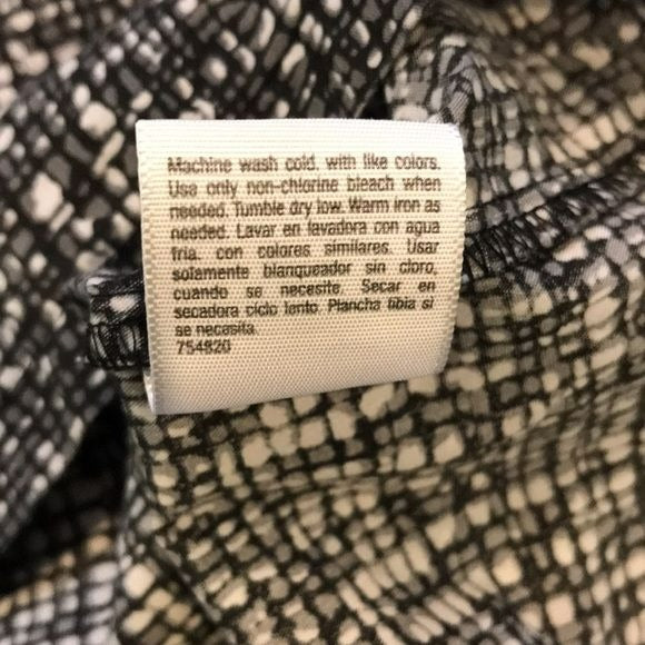 A.N.A. Geometric Pattern Button Down Shirt Size 14
