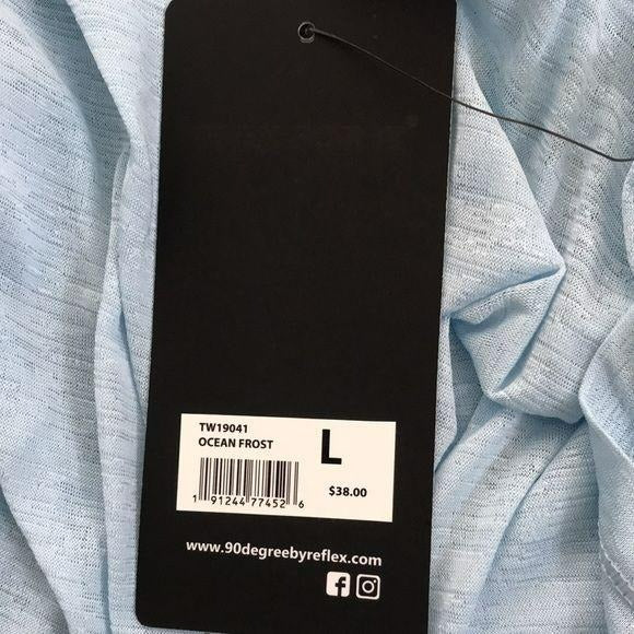 *NEW* 90 DEGREE Blue Sheer Crop Top