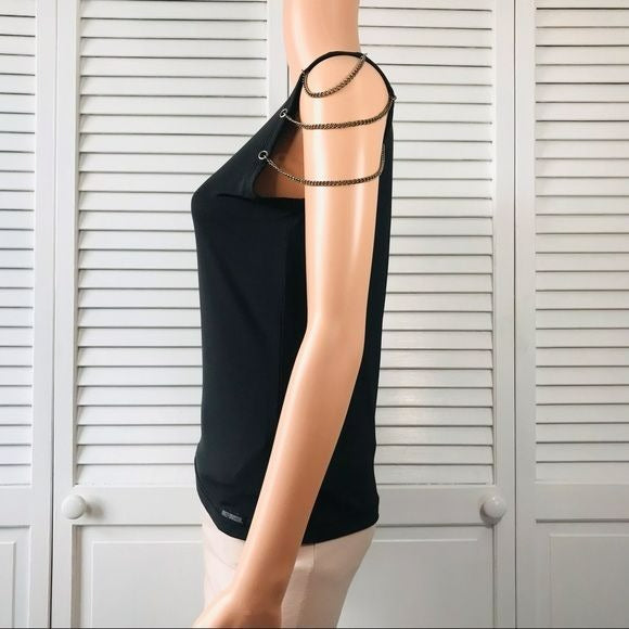 HARLEY DAVIDSON Black Sleeveless Shirt Size S