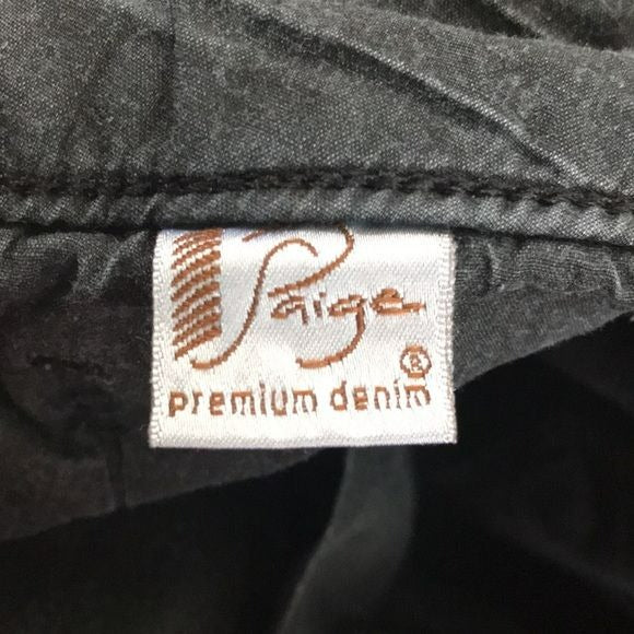 PAIGE Black Skyline Jeans Size 25