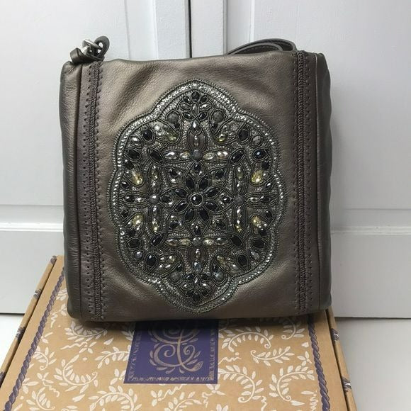 BRIGHTON Pewter Anjulina Anju Handbag