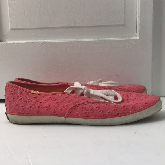 KEDS Coral Champion Eyelet Sneakers Size 8.5