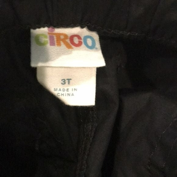 CIRCO Black Cotton Regular Pants Size 3T (new with tags)