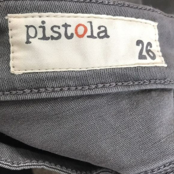 PISTOLA Gray Crop Skinny Jeans Size 26