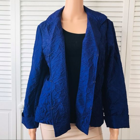 CHICO’S Purple Lightweight Jacket Size L