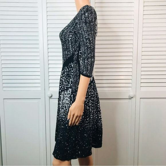 NIC + ZOE Ribbed V-Neck Sweater Dress Size XS