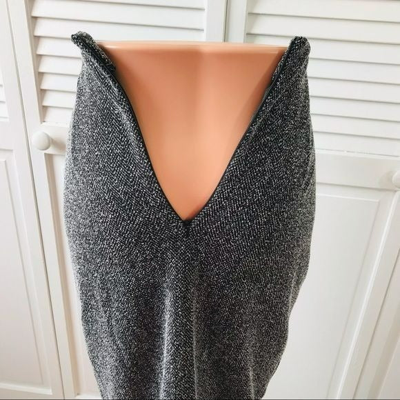 HALOGEN Gray Zipper Pencil Skirt Size 8