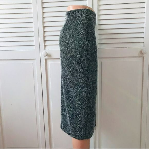 HALOGEN Gray Zipper Pencil Skirt Size 8