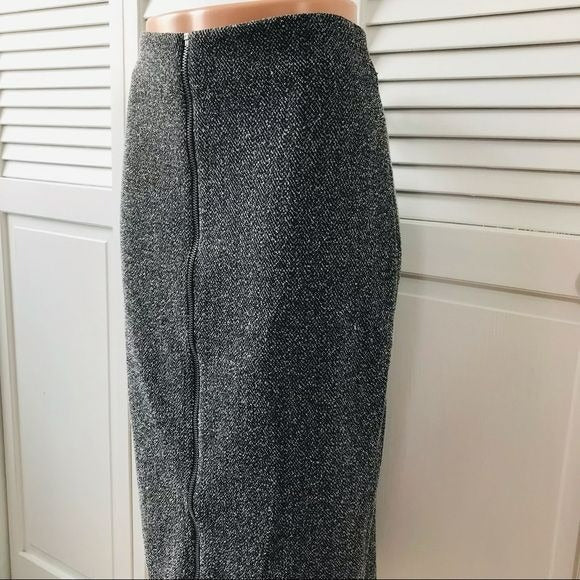 HALOGEN Gray Zipper Pencil Skirt Size 8