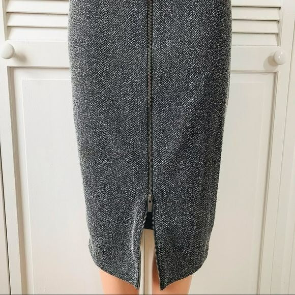HALOGEN Gray Zipper Pencil Skirt Size 8