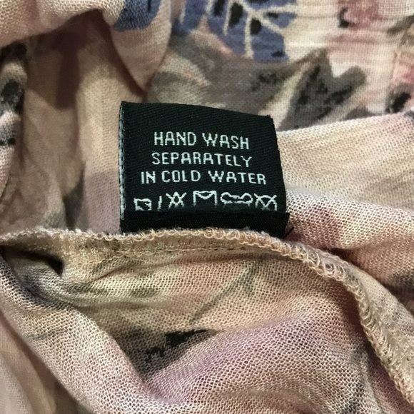 EN/KAY BY NAVLEEN Pink Spaghetti Strap Floral Sundress Size S