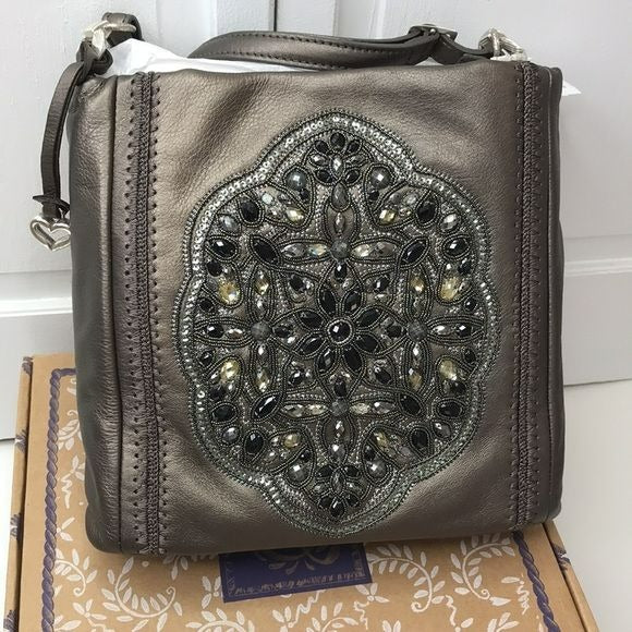 BRIGHTON Pewter Anjulina Anju Handbag